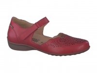 chaussure mobils velcro florina perf rouge